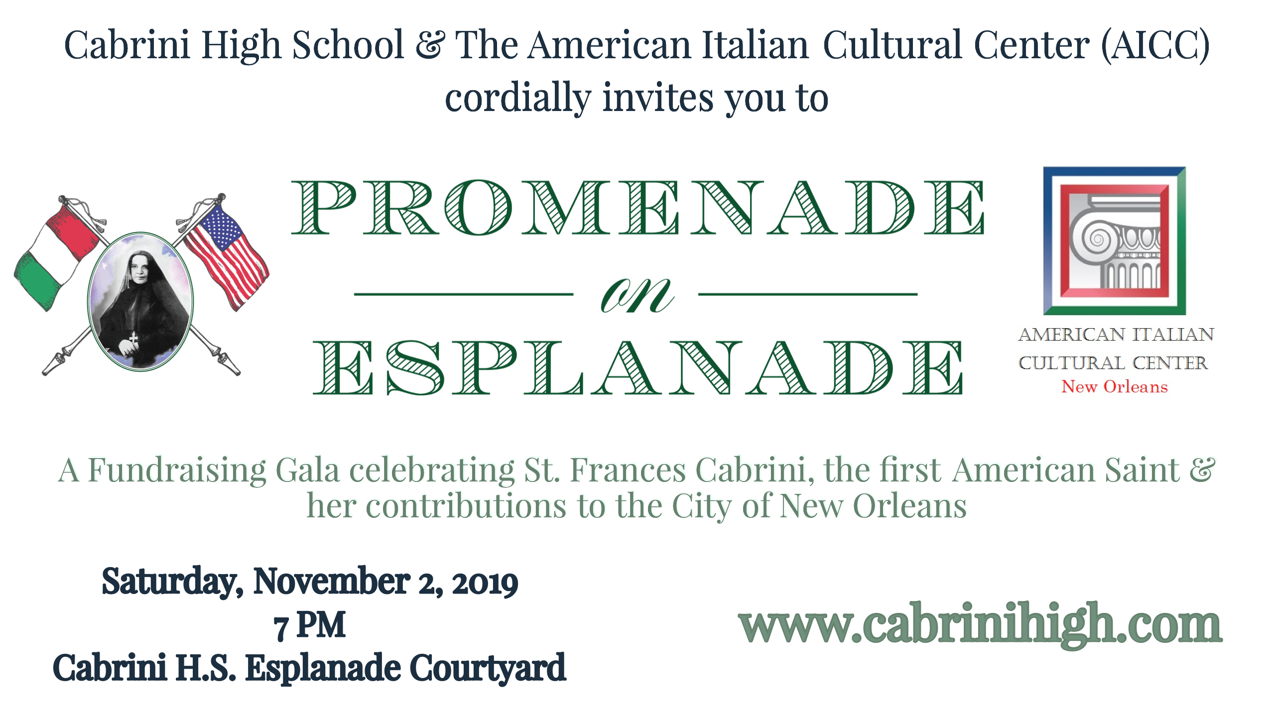 Cabrini High School and the American Italian Cultural Center Co-hosts Fundraising Gala in Honor of S